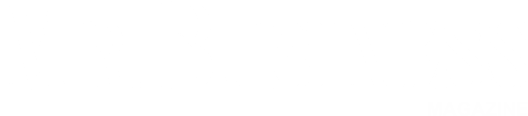 Mr. Business Magazine Logo White